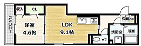 D-ROOM富野乾垣内 105 ｜ 京都府城陽市富野乾垣内（賃貸アパート1LDK・1階・36.14㎡） その1