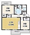 男山第4住宅311棟3階5.5万円