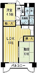 リファレンス千現 2LDKの間取図画像