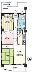 市川大野パーク・ホームズ 3LDKの間取図画像