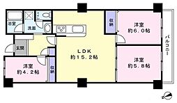 パレ・ドール津田沼 3LDKの間取図画像