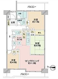 間取図画像 3LDK