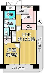 間取図画像 1LDK