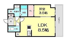 グランパシフィック東今里innovation  ｜ 大阪府大阪市生野区新今里5丁目（賃貸マンション1LDK・4階・30.01㎡） その2