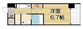 Quintet NAMBA  ｜ 大阪府大阪市中央区日本橋2丁目（賃貸マンション1K・13階・22.23㎡） その2