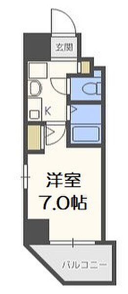 エスリード上本町北 ｜大阪府大阪市中央区上本町西2丁目(賃貸マンション1K・3階・20.21㎡)の写真 その2