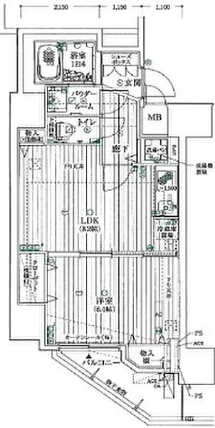 アドバンス心斎橋グランガーデン ｜大阪府大阪市中央区島之内1丁目(賃貸マンション1LDK・14階・40.51㎡)の写真 その2