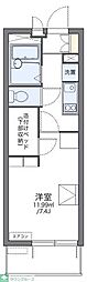 レオパレスレインボーステイツ 1Kの間取図画像