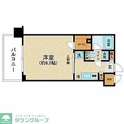 ZOOM調布 1Kの間取図画像