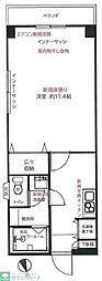 吉祥寺ウィング 1Kの間取図画像