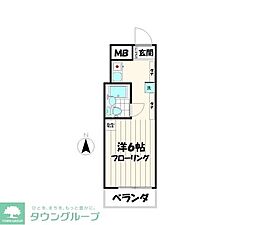 ライオンズプラザ三鷹サカイビル 1Kの間取図画像