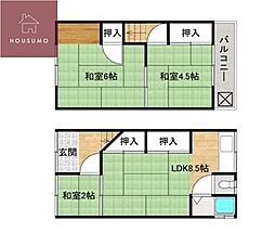 🉐敷金礼金0円！🉐下六万寺貸家