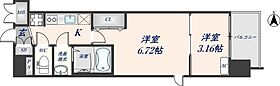 スプランディッド荒本駅前DUE 1308 ｜ 大阪府東大阪市横枕西1-28（賃貸マンション2K・13階・27.61㎡） その2