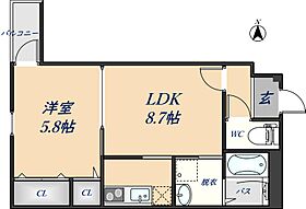 フジパレス河内花園II番館 302 ｜ 大阪府東大阪市吉田1丁目7-10（賃貸アパート1LDK・3階・35.26㎡） その2