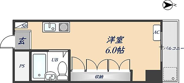 メゾン若江 302｜大阪府東大阪市若江本町2丁目(賃貸マンション1R・3階・14.00㎡)の写真 その2