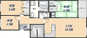 八尾南ハウス　B棟 317 ｜ 大阪府八尾市若林町3丁目（賃貸マンション3LDK・3階・71.94㎡） その2