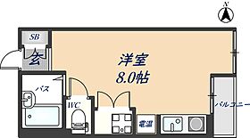 ブルージェつばき 406 ｜ 大阪府八尾市山本町南1丁目（賃貸マンション1R・4階・17.85㎡） その2