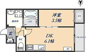 グラントステージ神田町 102 ｜ 大阪府東大阪市神田町6-15（賃貸アパート1DK・1階・29.07㎡） その2