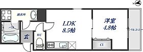 大阪府大阪市平野区平野本町3丁目（賃貸アパート1LDK・2階・32.55㎡） その1