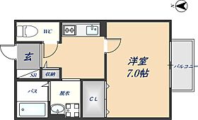 大阪府八尾市八尾木6丁目（賃貸アパート1K・2階・26.33㎡） その2