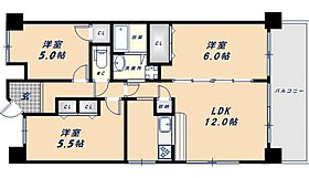 ガーデンシティ長田  ｜ 大阪府東大阪市新家中町（賃貸マンション3LDK・3階・65.00㎡） その2