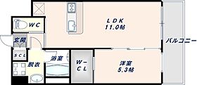 大阪府東大阪市下小阪5丁目（賃貸マンション1LDK・4階・39.29㎡） その2