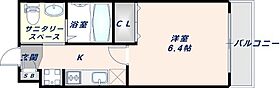 大阪府東大阪市長堂2丁目（賃貸マンション1K・6階・22.16㎡） その2