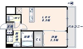 大阪府東大阪市中小阪1丁目（賃貸アパート1LDK・2階・31.70㎡） その2