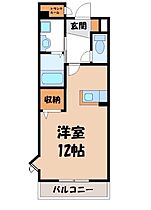 茨城県筑西市乙（賃貸マンション1R・3階・30.44㎡） その2