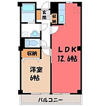 栃木県栃木市大町（賃貸アパート1LDK・2階・43.82㎡） その2