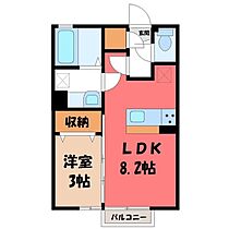 栃木県栃木市箱森町（賃貸アパート1LDK・1階・29.25㎡） その2