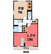 栃木県小山市大字横倉新田（賃貸アパート1LDK・1階・45.42㎡） その2