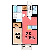 茨城県結城市大字結城（賃貸アパート1DK・2階・29.44㎡） その2