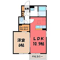 栃木県下都賀郡野木町大字丸林（賃貸アパート1LDK・1階・40.28㎡） その2