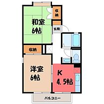 栃木県下都賀郡野木町大字丸林（賃貸アパート2K・1階・40.40㎡） その2