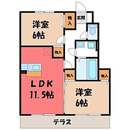 東武日光線 合戦場駅 徒歩20分