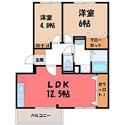 🉐敷金礼金0円！🉐東北本線 間々田駅 バス8分 間々田二丁目下車...