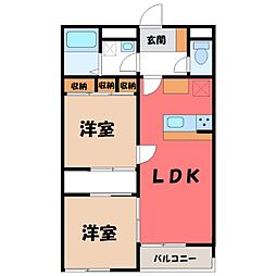 間取図画像 2DK