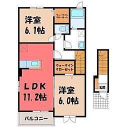 MY Star Ｋ 2階2LDKの間取り
