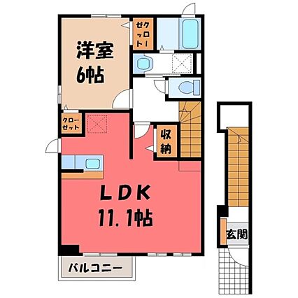 フラット岡芹_間取り_0