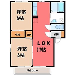 間取図画像 2LDK