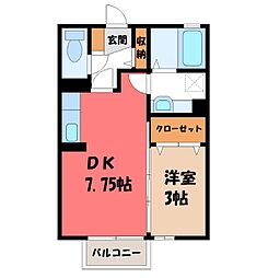 間取図画像 1DK