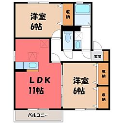 間取図画像 2LDK