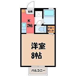 グランドール・K1 1Kの間取図画像