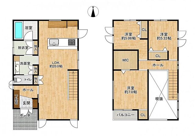 間取り 糸島市有田中央2丁目