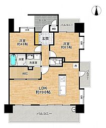 アプローズ東那珂弐番館 2LDKの間取図画像