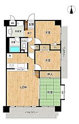 コアマンション別府 3LDKの間取図画像