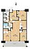 間取り：最上階！SICやWICで収納充実！南向きワイドバルコニーのある開放感あふれる間取りです♪