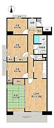 アクシス光ケ丘3号棟 4LDKの間取図画像