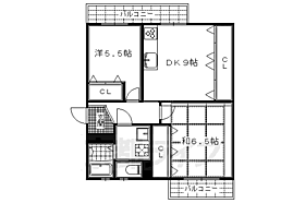 ファミリーハイツ18 401 ｜ 京都府京都市伏見区桃山町立売（賃貸マンション2LDK・4階・52.00㎡） その2